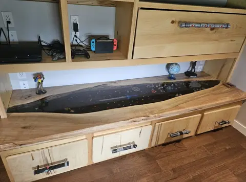 Epoxy River Counter / Wall Unit, photo 11